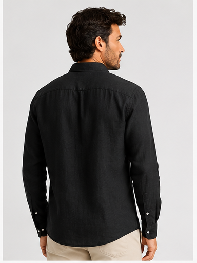 100%  Linen Relaxed full Sleeve Shirt