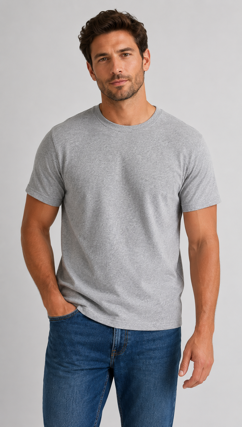 100% Organic Cotton Slub Crewneck Tee