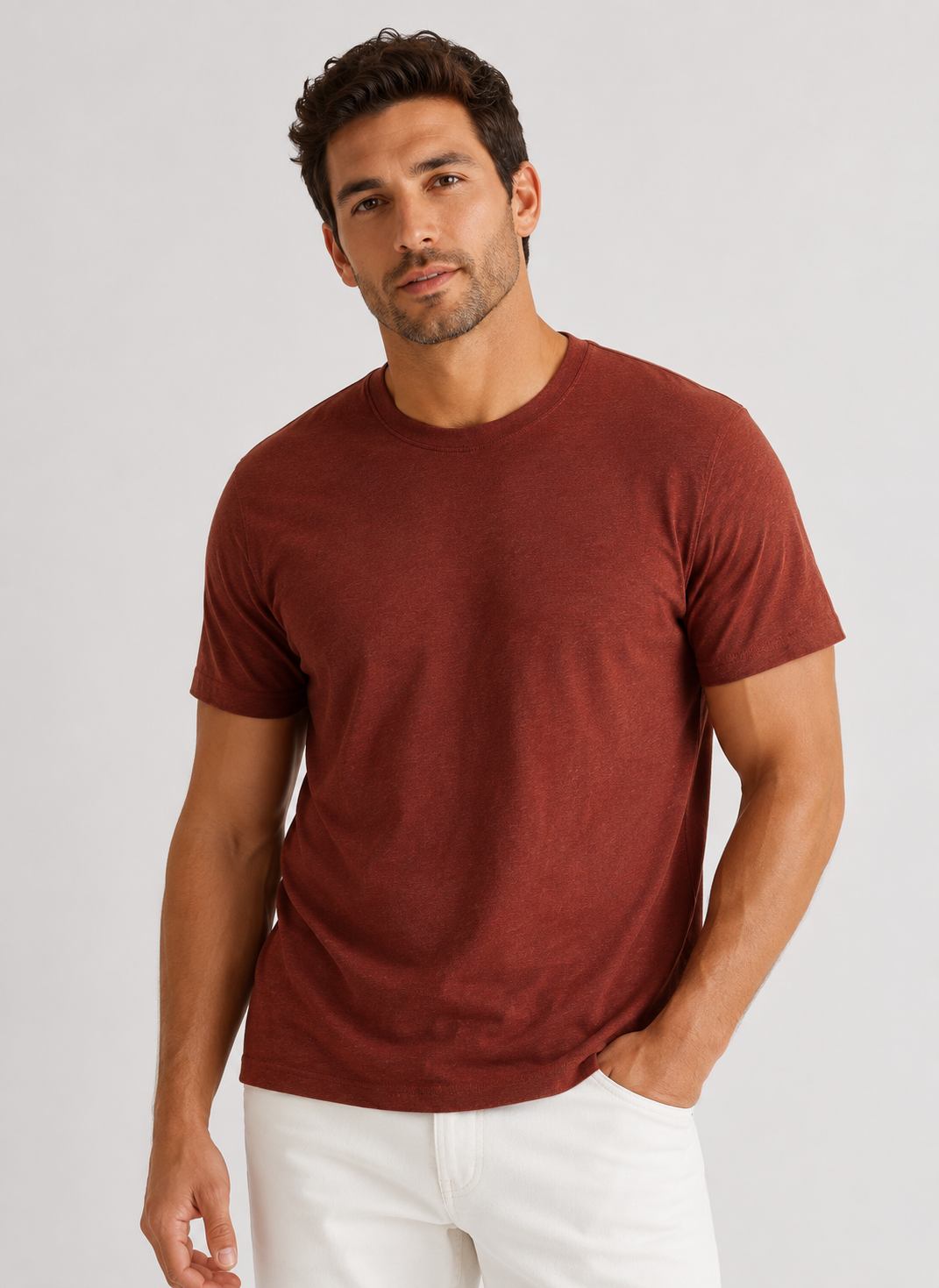 100% Organic Cotton Slub Crewneck Tee